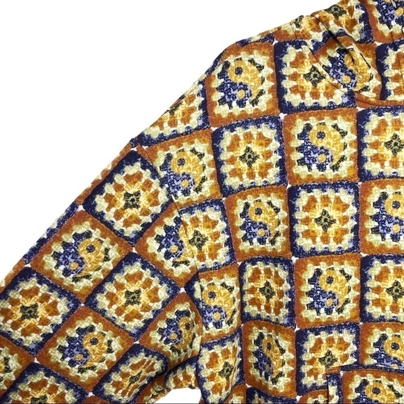 𝅺Urban Outfitters Out From Under Kacy Orange Motif Hoodie NWT - Picture 6 of 14